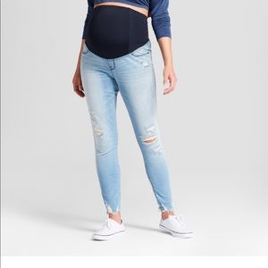 DARK BLUE maternity jeans